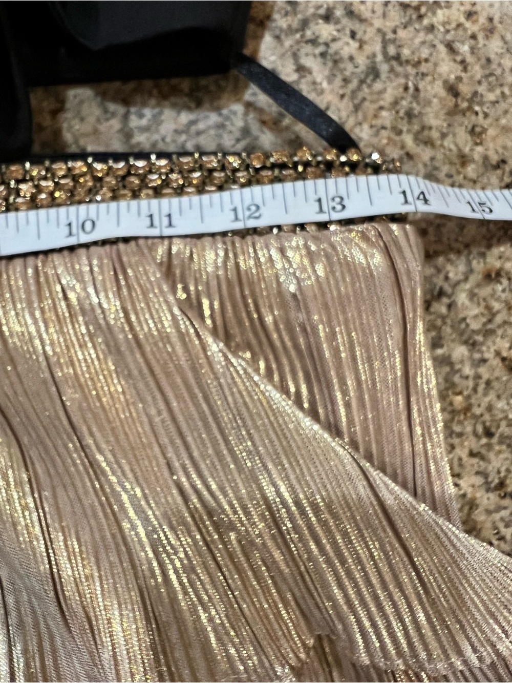 Mac Duggal Ieena 26735 Black Gold Rhinestone Cutout Tiered Mini Dress 6 NWT - Picture 13 of 13